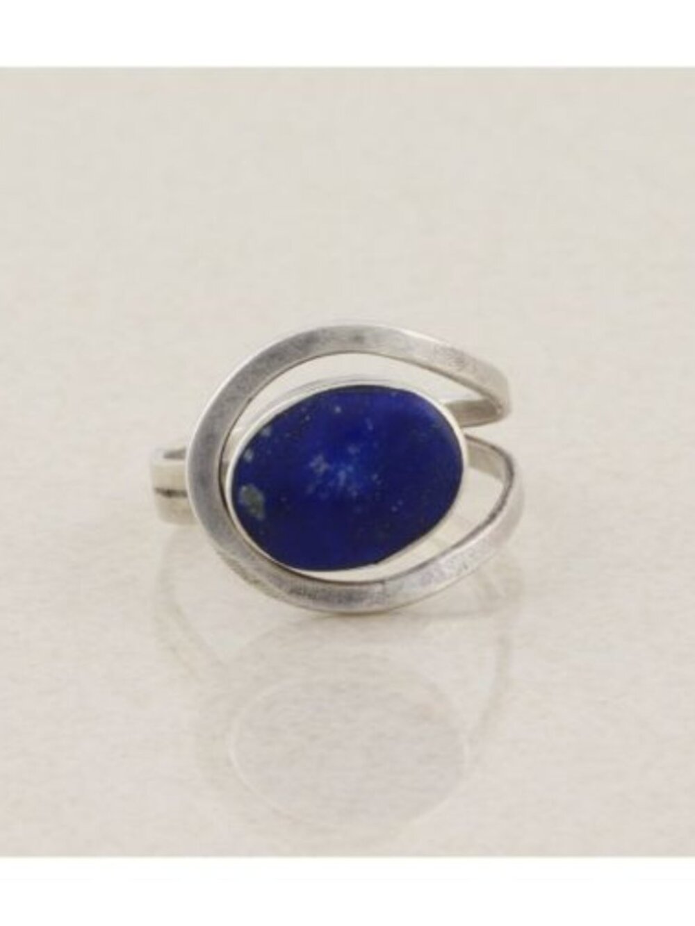 Sterling Silver Lapis Lazuli Ring Size 9 1/2